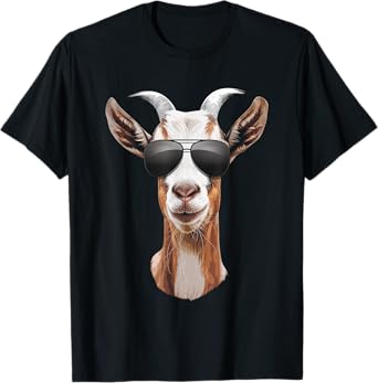 Cool Goat Art For Men Women Farm Animal Domestic Goat Lover T-Shirt
