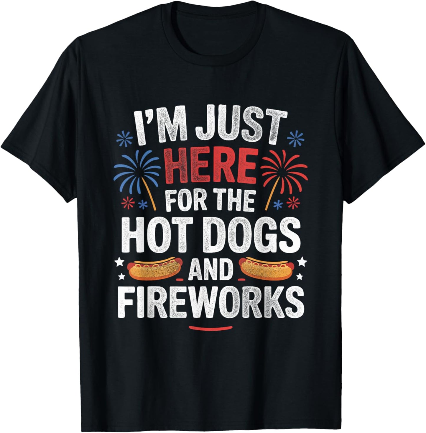 4th Of July Hot Dogs Wiener for Patriotic Fast Food Lovers T-Shirt