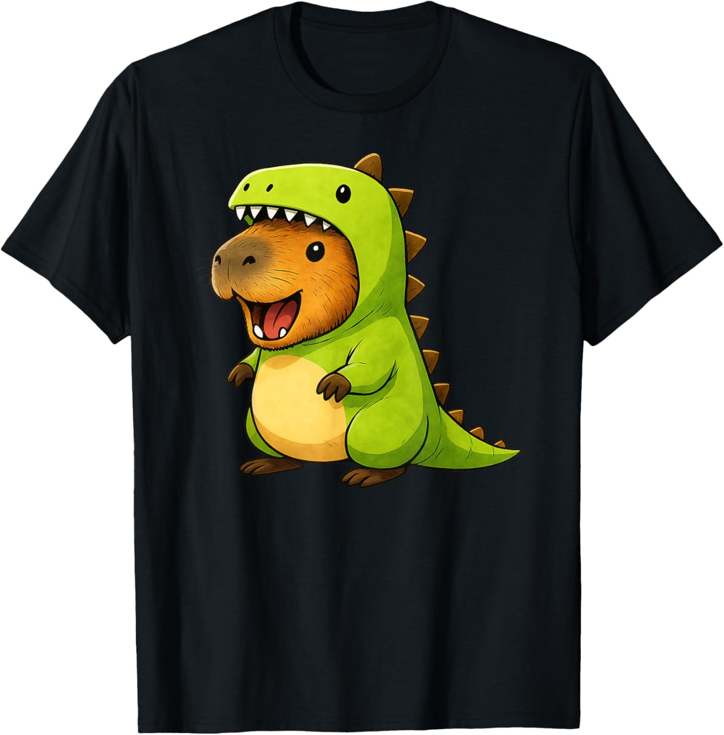 Capybara Dinosaur Costume Trex Animal Lover Boys Girls Kids T-Shirt