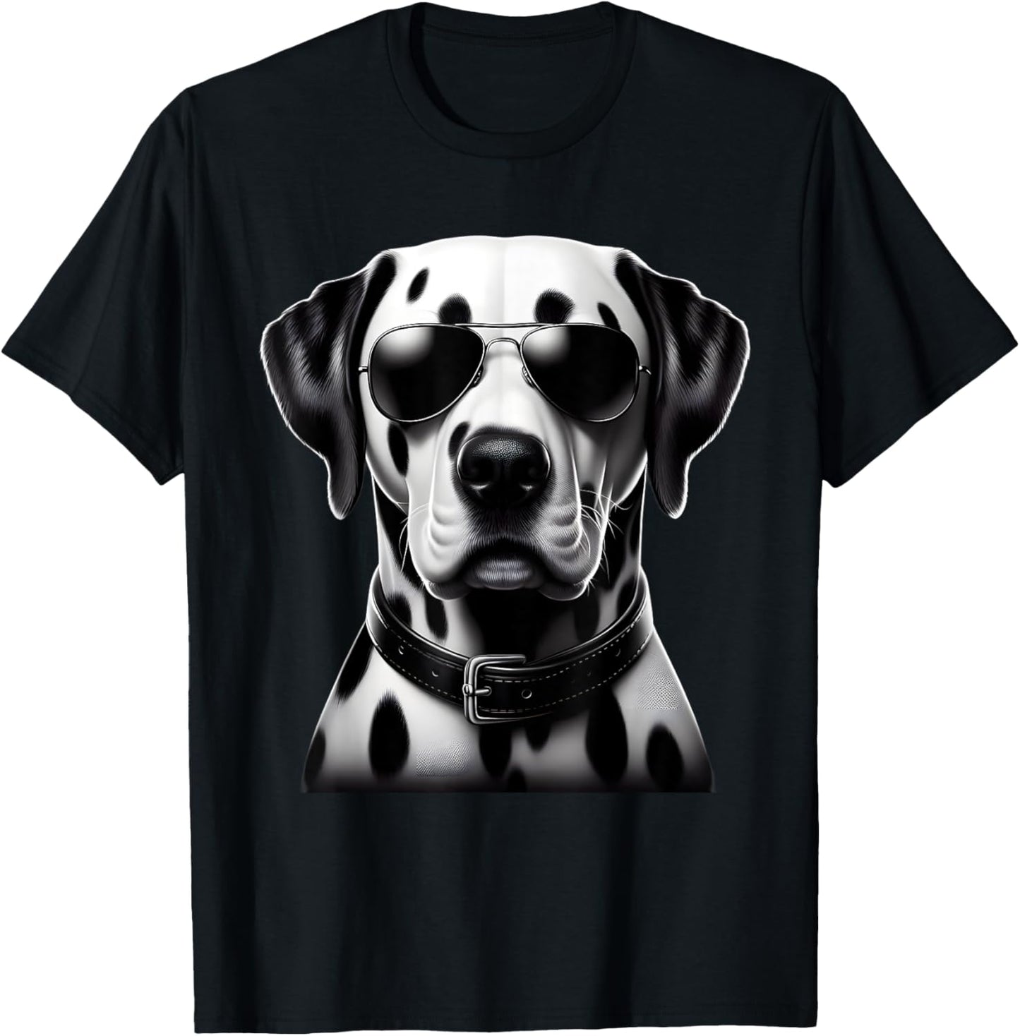 Dalmatian Dog Wearing Sunglasses Cool Retro Minimalist Art T-Shirt