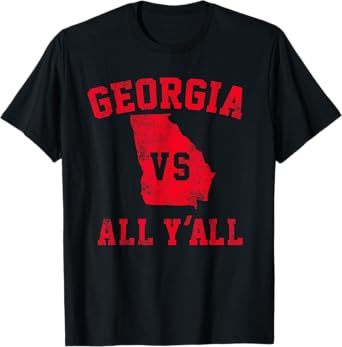 Georgia vs All Yall for Y'All Funny Georgia T-Shirt