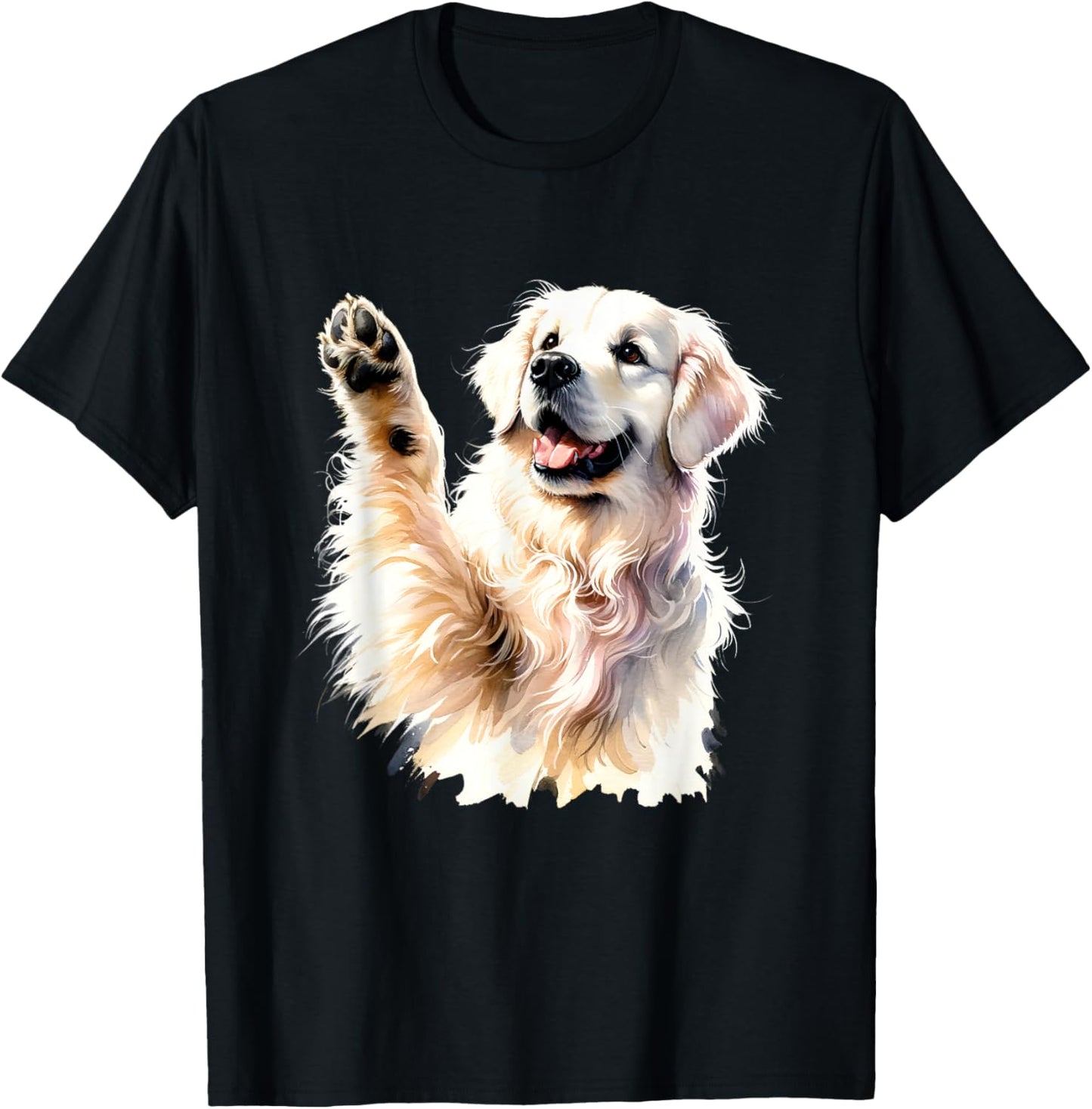 White English Cream Golden Retriever Gifts Dog Mom Dad Puppy T-Shirt
