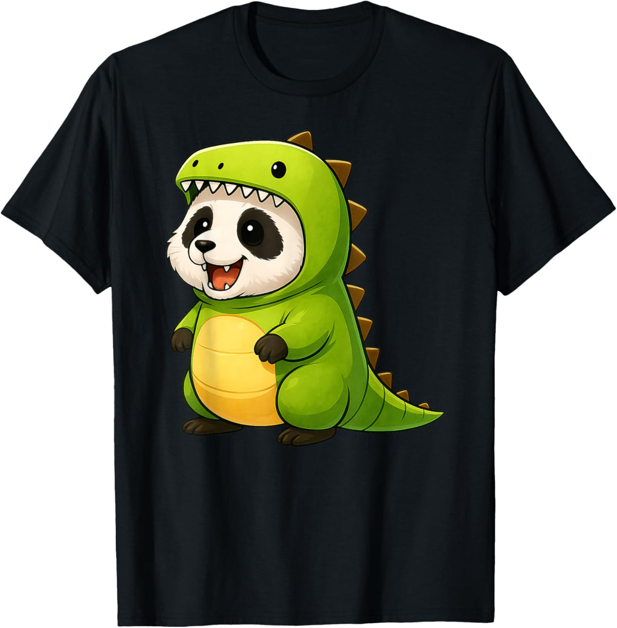 Panda Animal Lover Dinosaur Costume Trex Boys Girls Kids T-Shirt