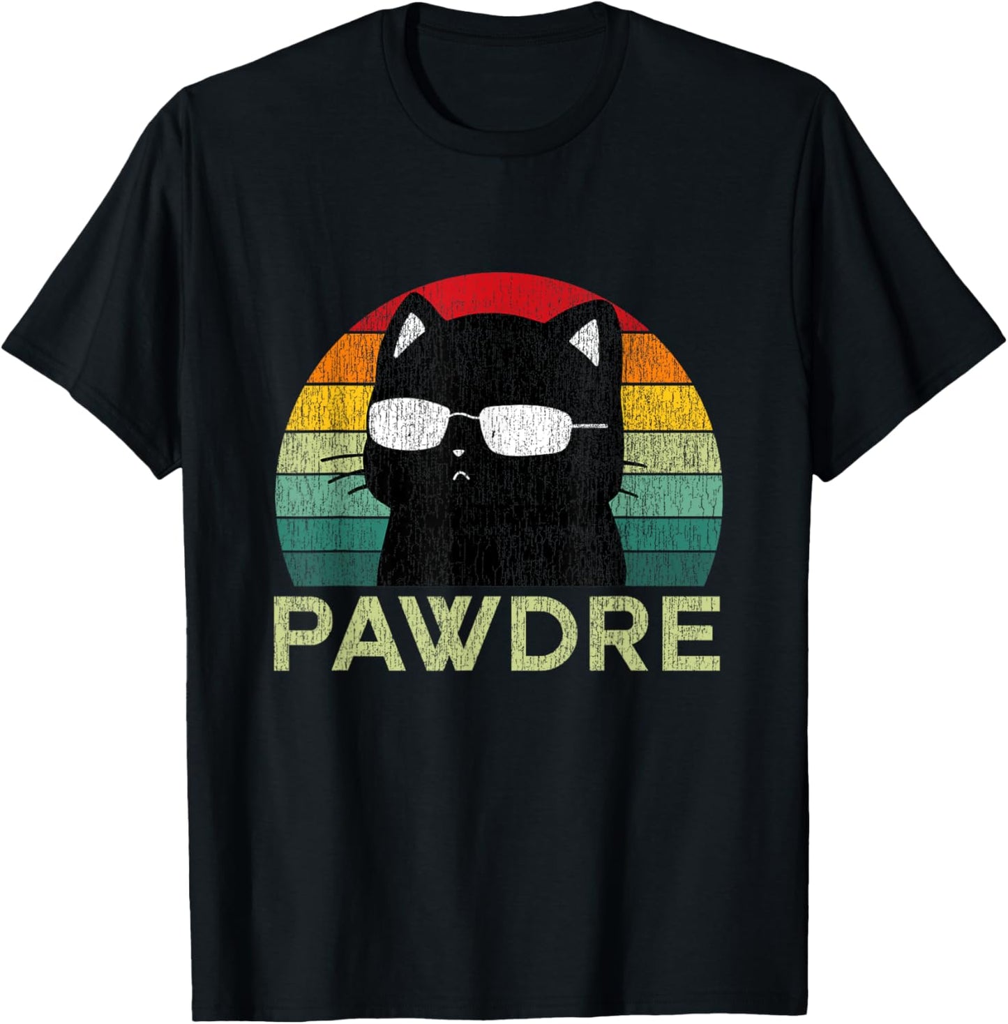 Pawdre Cat Dad Funny Cat Lover Best Cat Dad Ever T-shirt