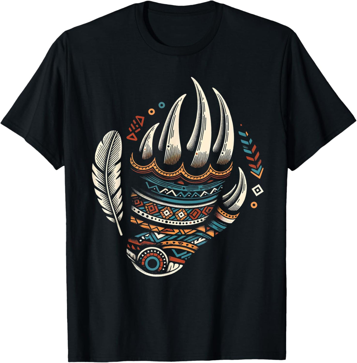 Native Heritage Month Proud Native American Bear Claws T-Shirt