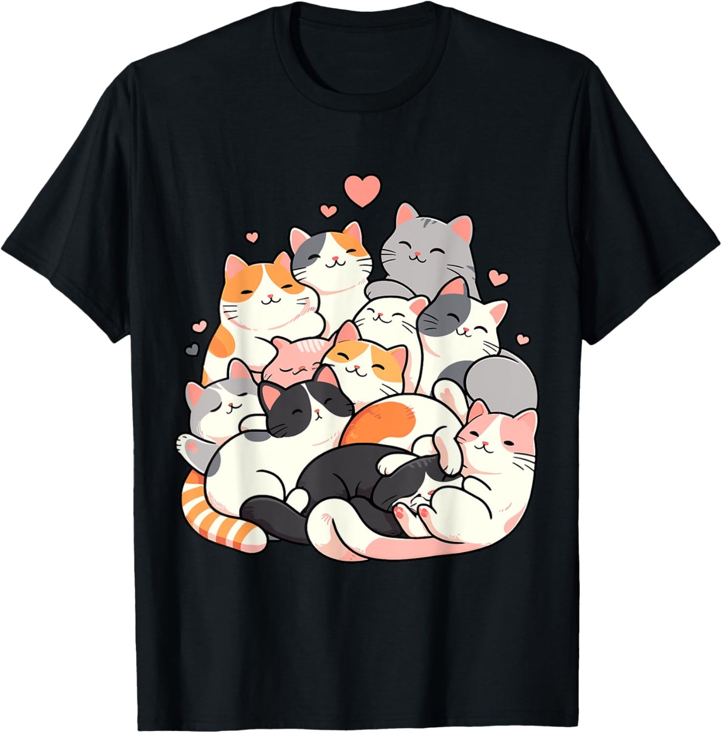 Cute Cats Kitty Anime Kawaii T-Shirt
