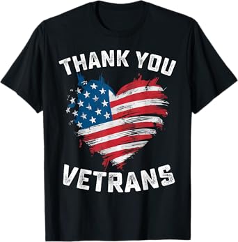 Thank You Veterans Day Memorial Day Partiotic Military Usa T-Shirt