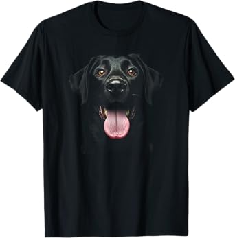 Cute Black Labrador Retriever Puppy Dog Face Lab T-Shirt for Men Women