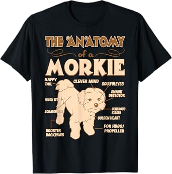 The Anatomy Of Morkie Pet Lovers Gift Tshirt T-Shirt
