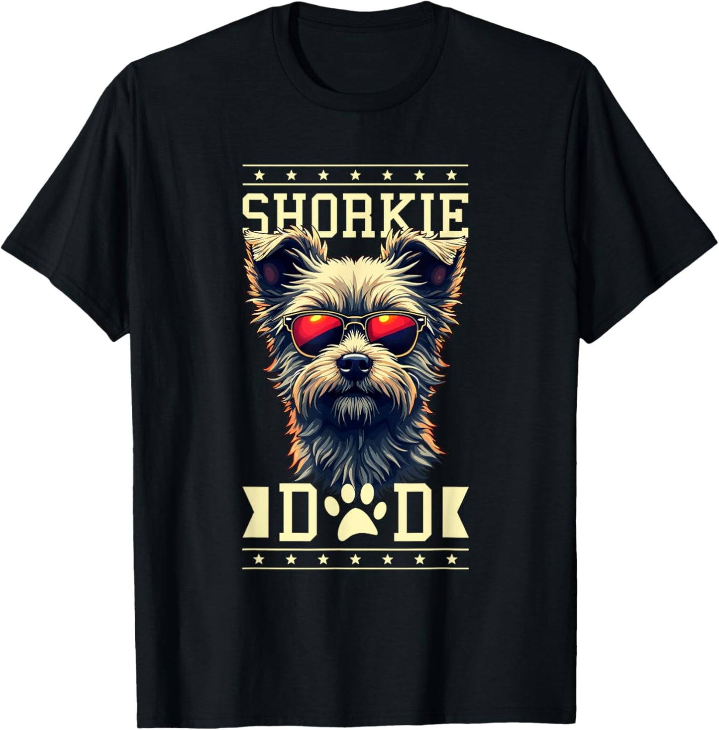 Shorkie Dad Shorkies Shih Tzu Yorkshire Terrier T-Shirt
