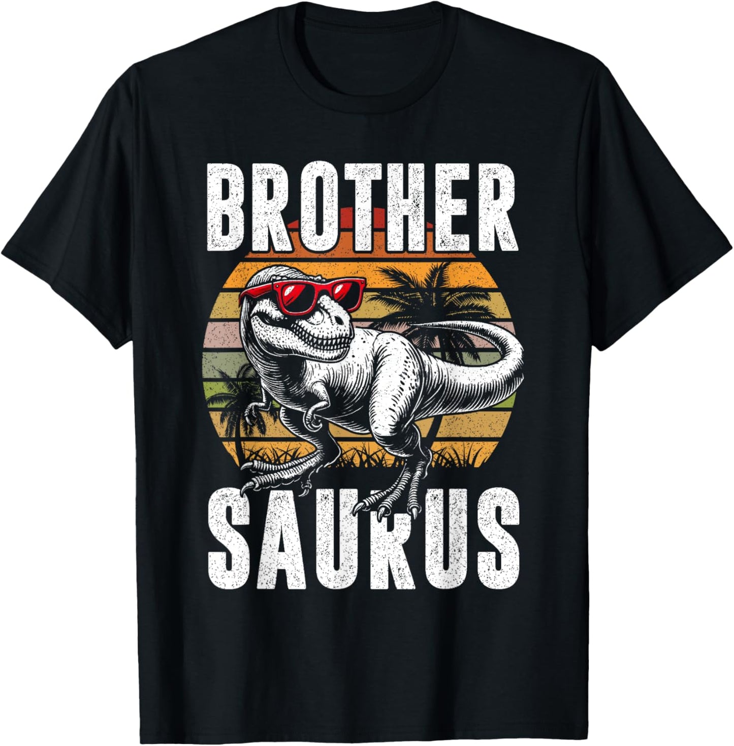 Brothersaurus T Rex Dinosaur Brother Birthday Party Dino T-Shirt