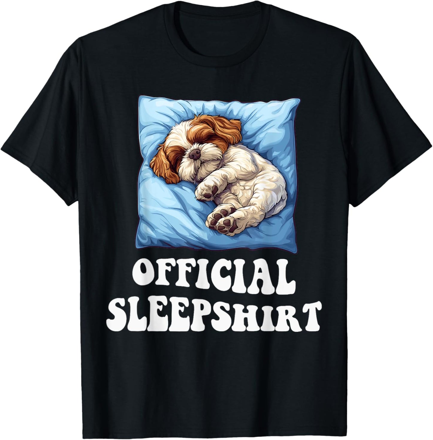 Official Cavachon Sleepshirt Dog Lover Nightgown Sleepwear T-Shirt