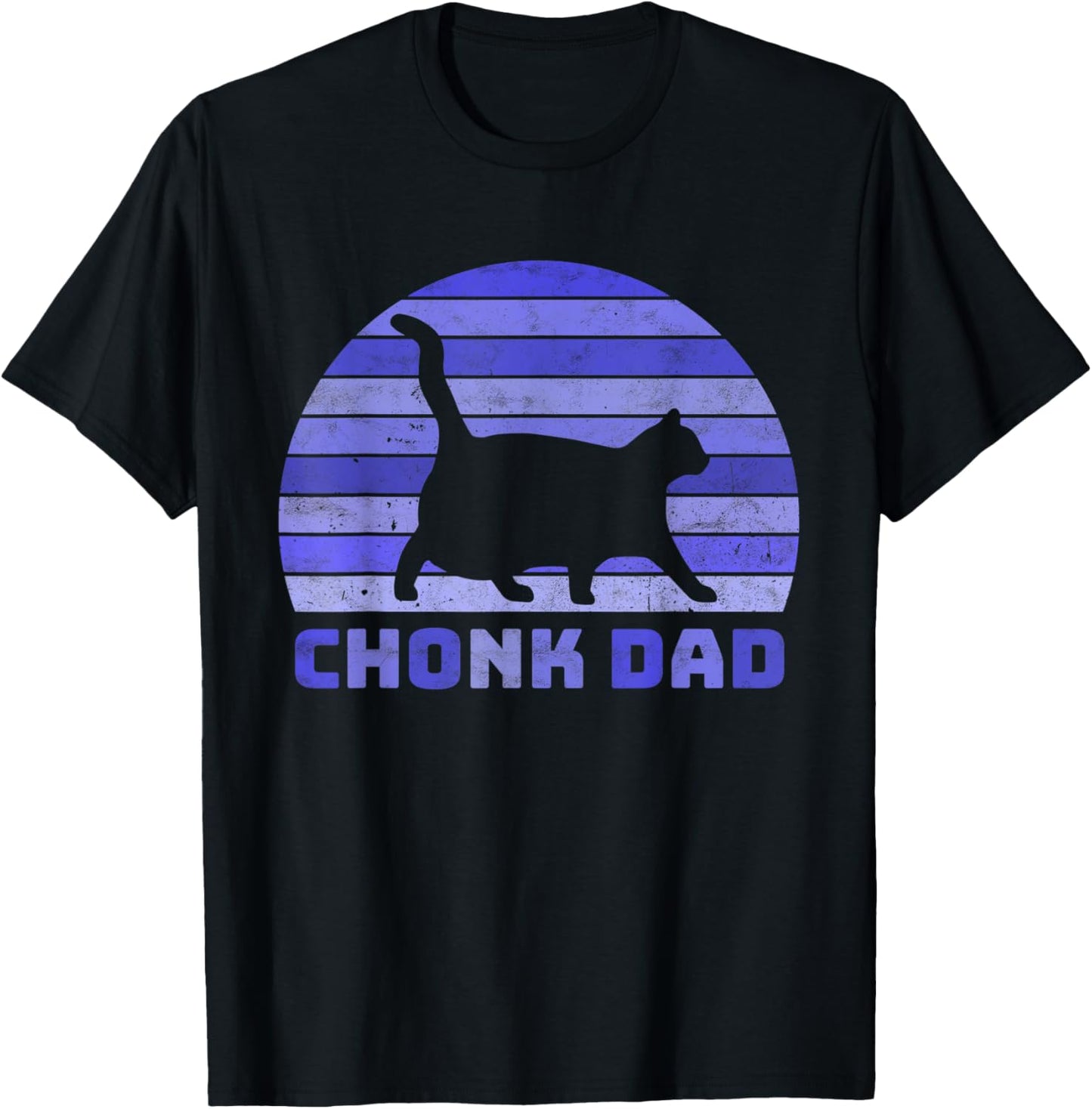 Mens Chonk Cat Scale Chonk Dad Meme Retro Memes T-Shirt