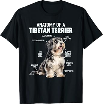 Anatomy Of A Tibetan Terrier T-Shirt