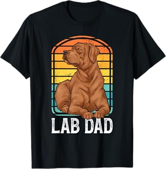 Foxred Lab Dad Fox Red Labrador Retriever T-Shirt