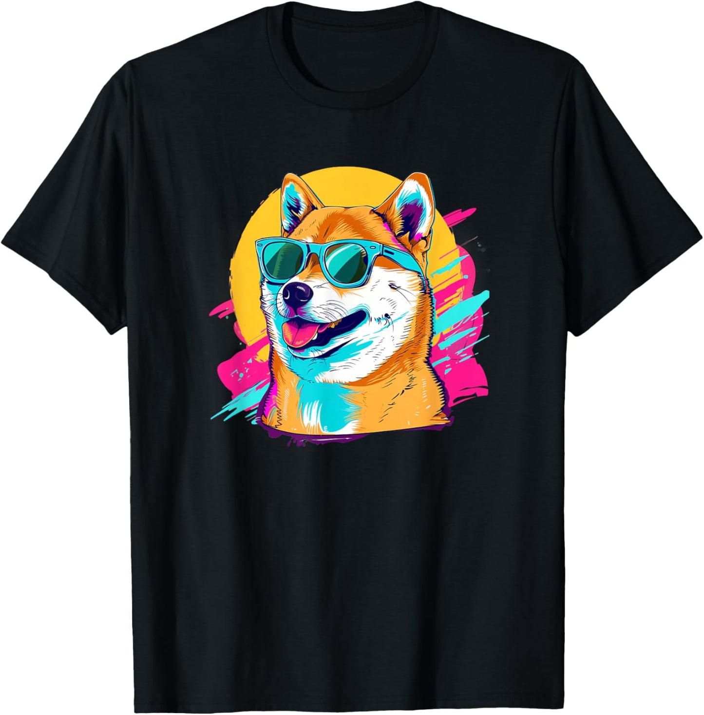 Doge Meme Lover Retro Vintage 80s Shiba Inu T-Shirt