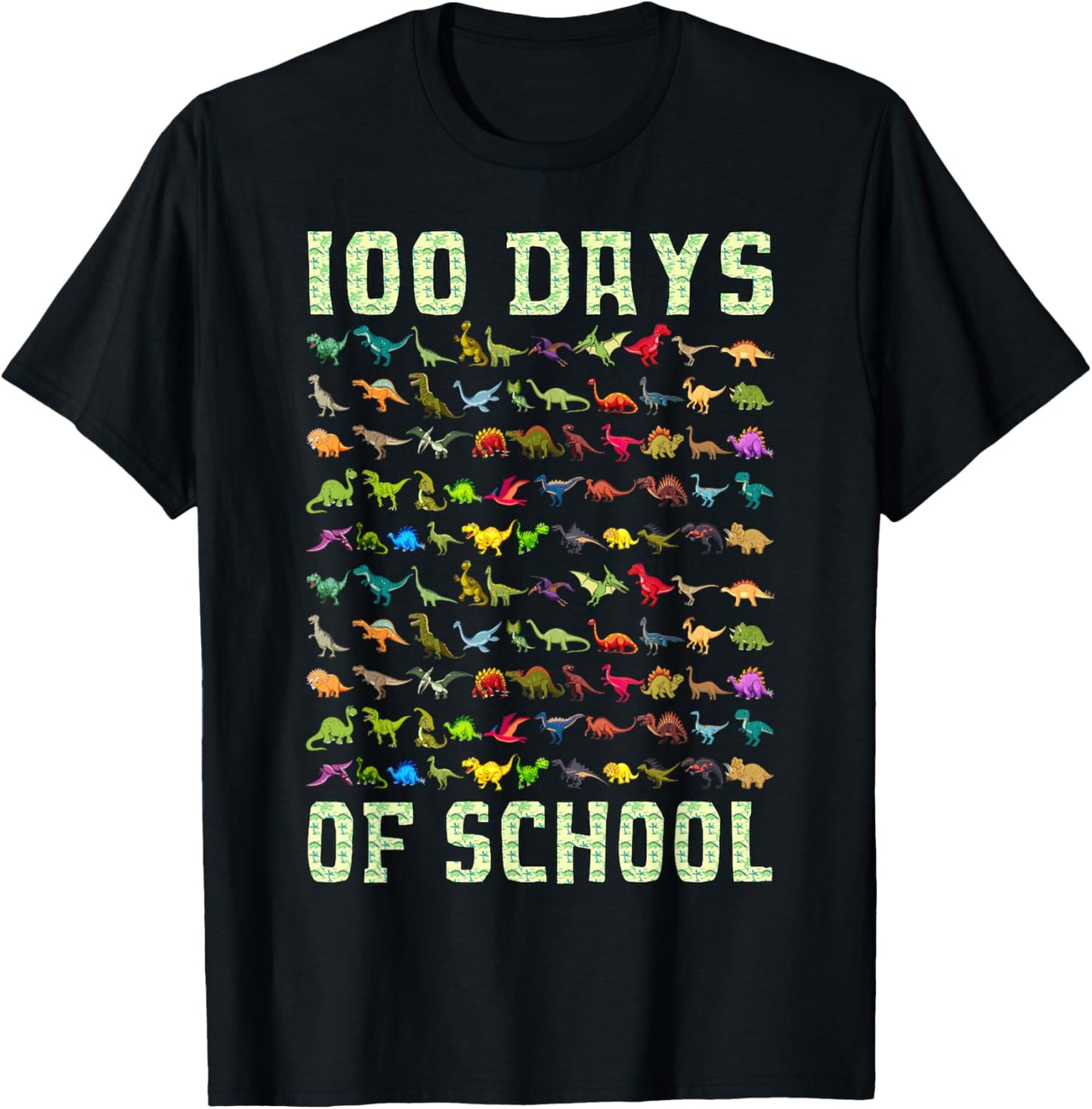 100 Days of School Dinosaur T Rex 100 Days Smarter Kids Boys T-Shirt