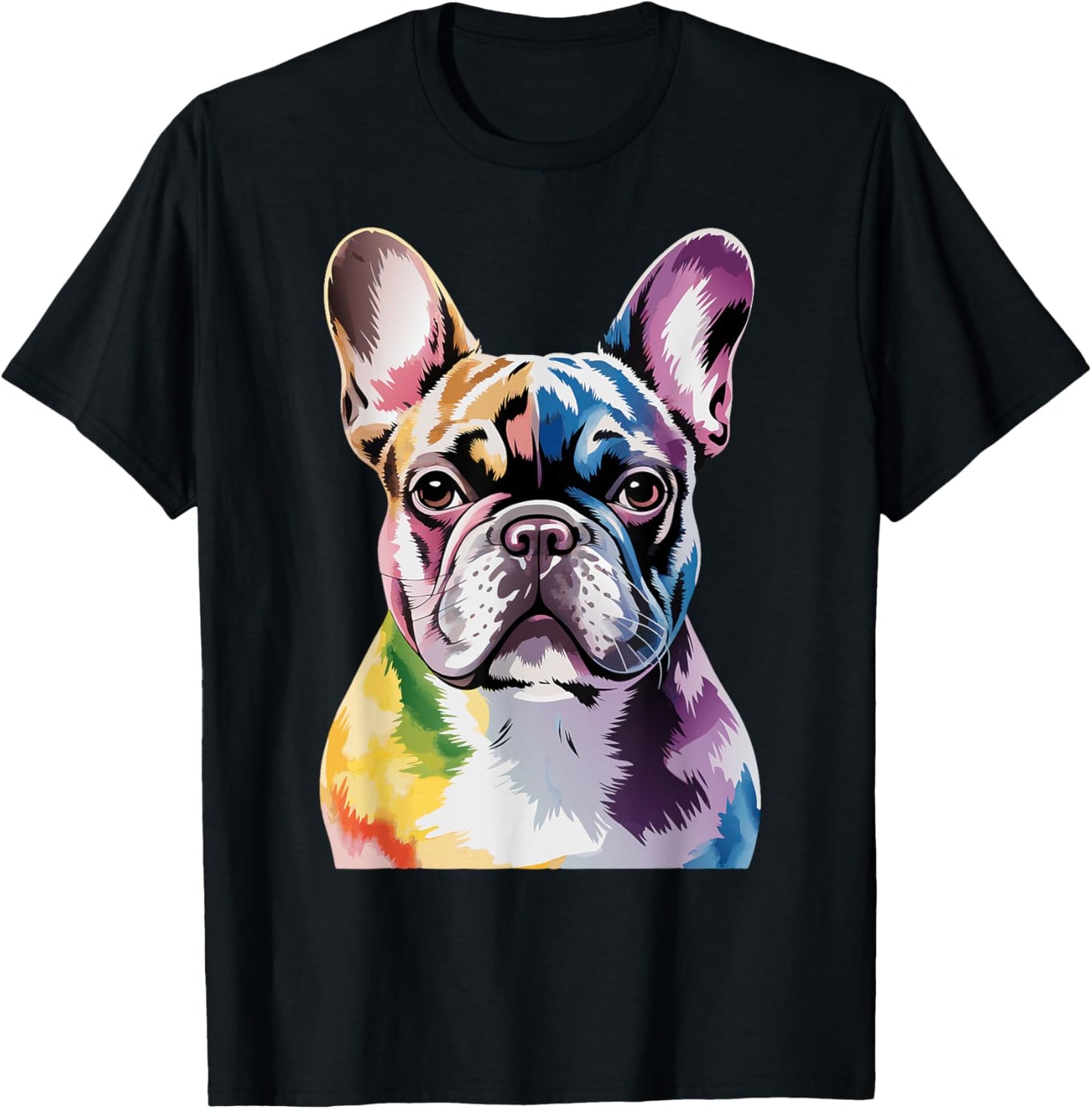 Watercolor French Bulldog Art Work French Bulldog T-Shirt