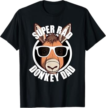 Donkey Dad Funny Father’s Day Farm Animals Farmer Men’s T-Shirt