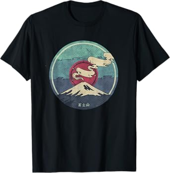Mount Fuji Retro Style T-Shirt T-Shirt