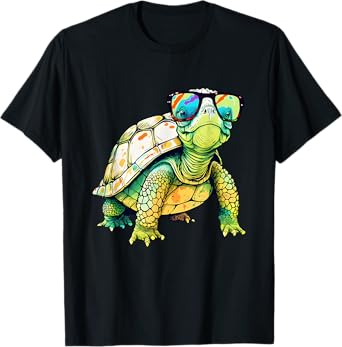 Turtle Colorful Turtle Outfit Mens Turtle Lover Turtle T-Shirt