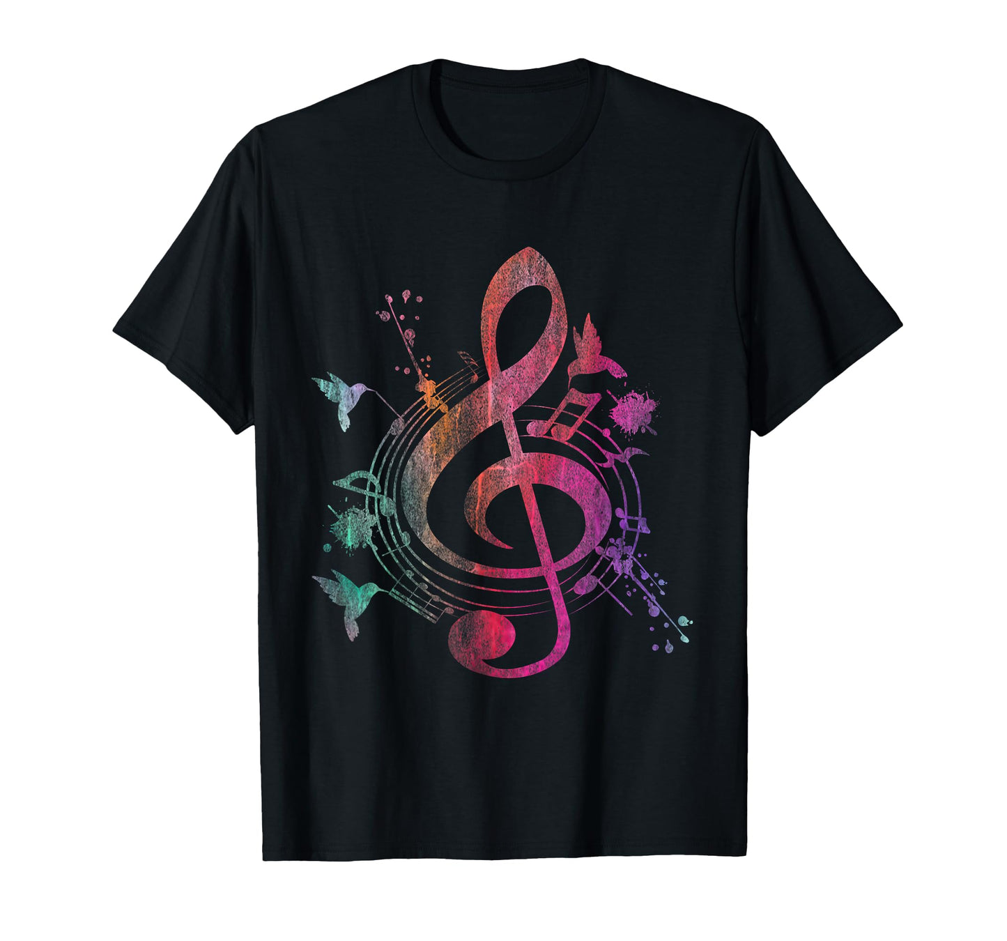 Music Musical Instrument Birds Treble Clef T-Shirt
