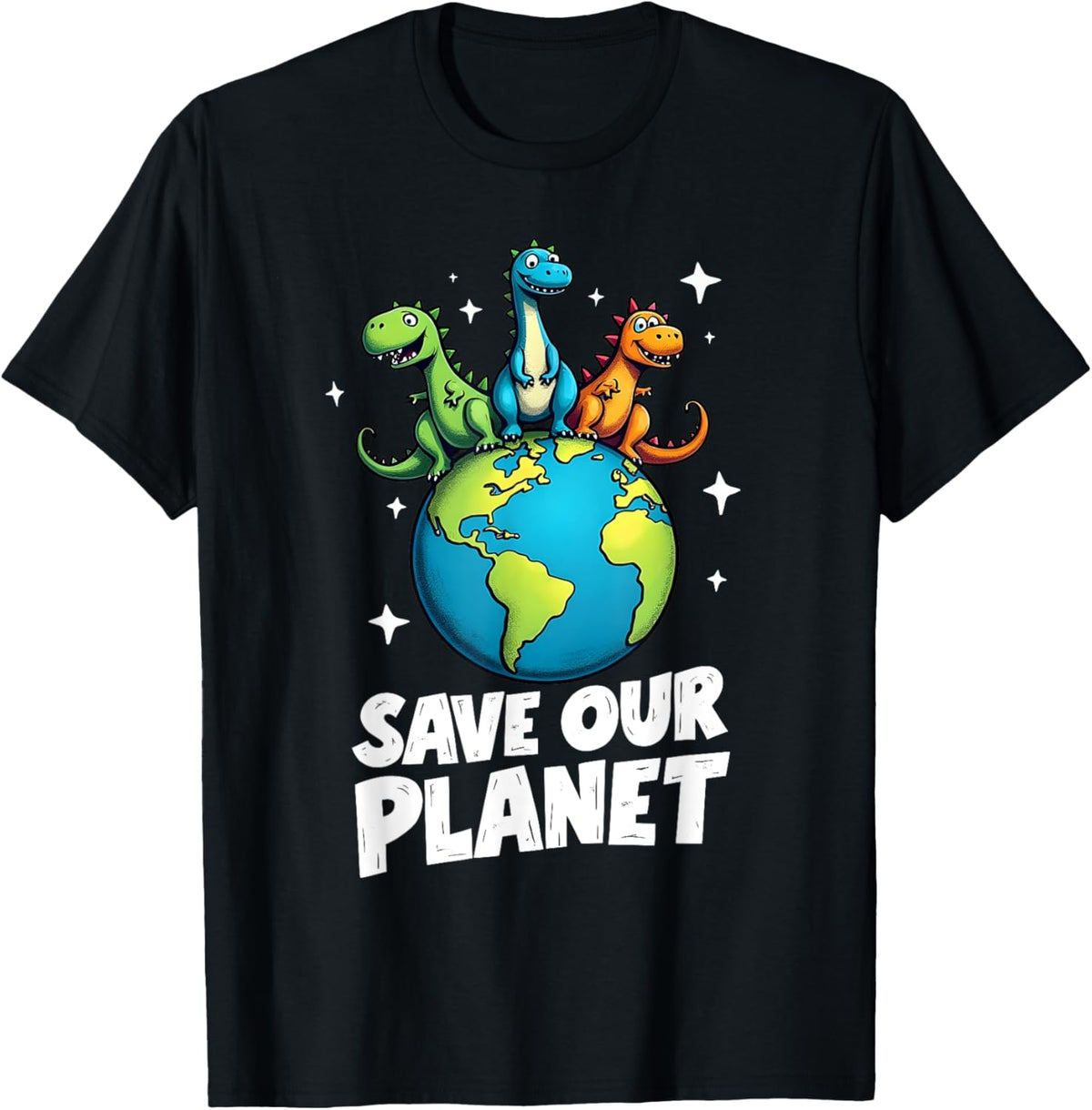 Save Our Planet with Dinosaurs Cute Earth Day for Kids T-Shirt