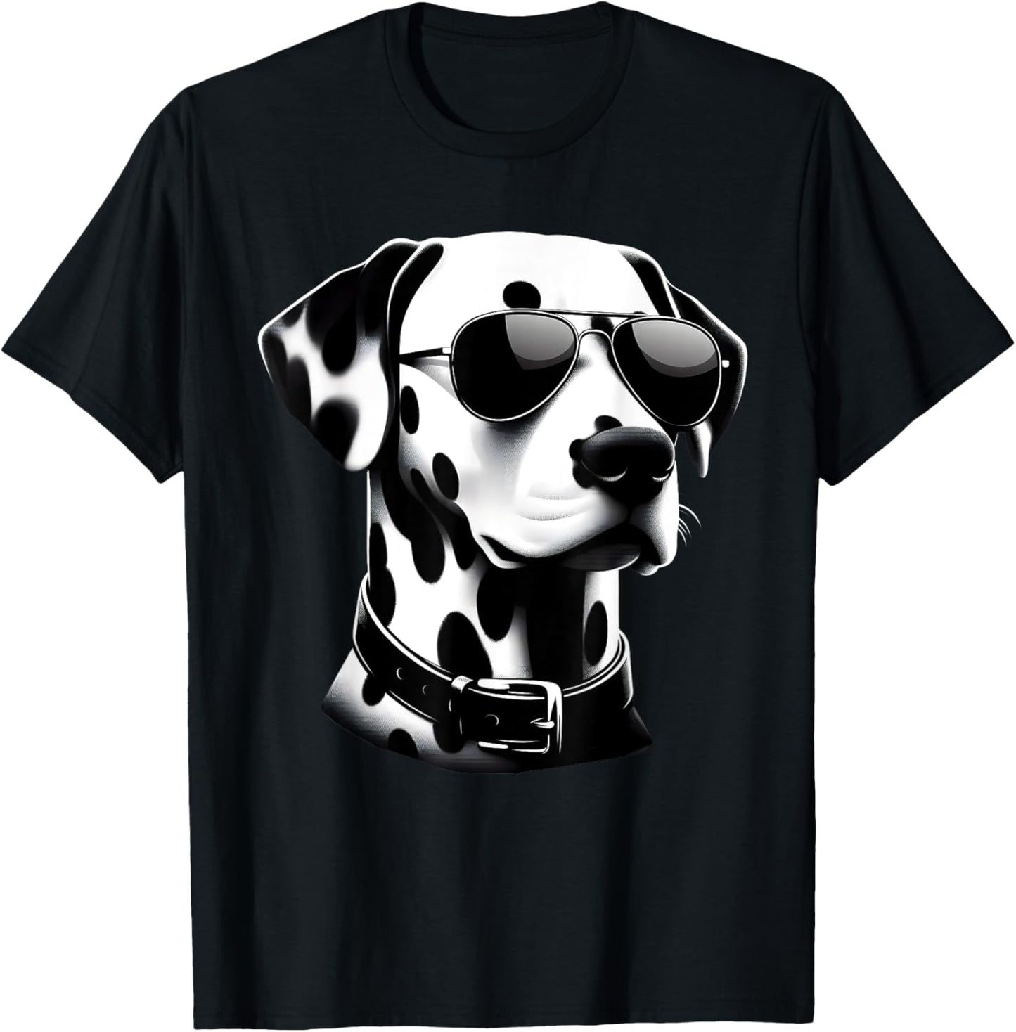 Dalmatian Dog Wearing Sunglasses Cool Retro Minimalist Art T-Shirt