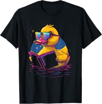 Rubber Duck Rubber Duckie Reading Book Rubber Duckling T-Shirt