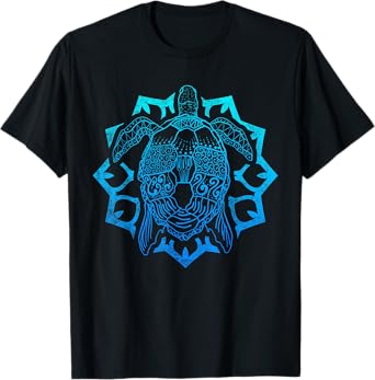 Maori Ocean Animal Lover Polynesian Tattoo Tribal Sea Turtle T-Shirt