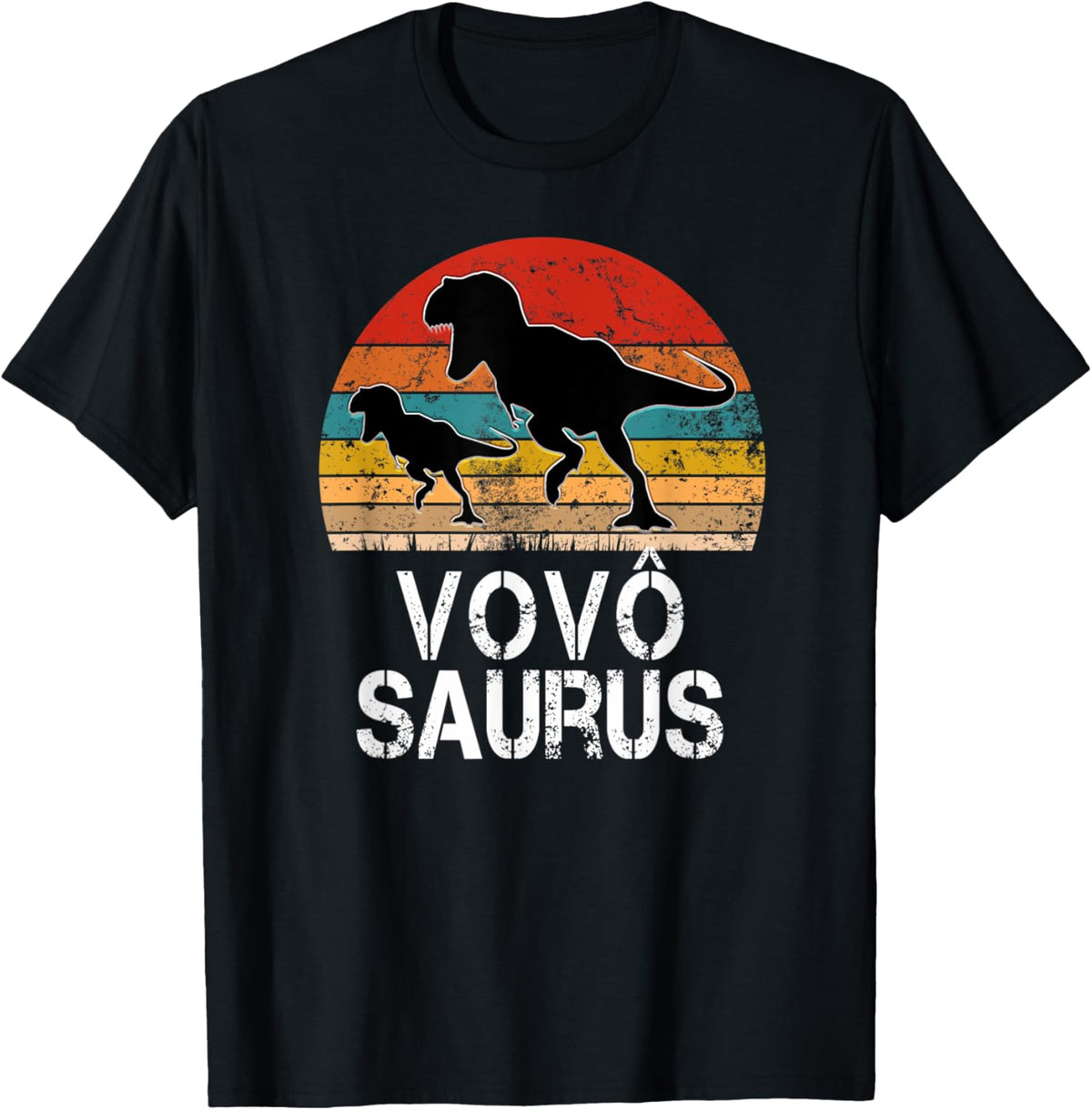 Mens Vovo Saurus Portuguese Grandpa Funny Pregnancy Announcement T-Shirt