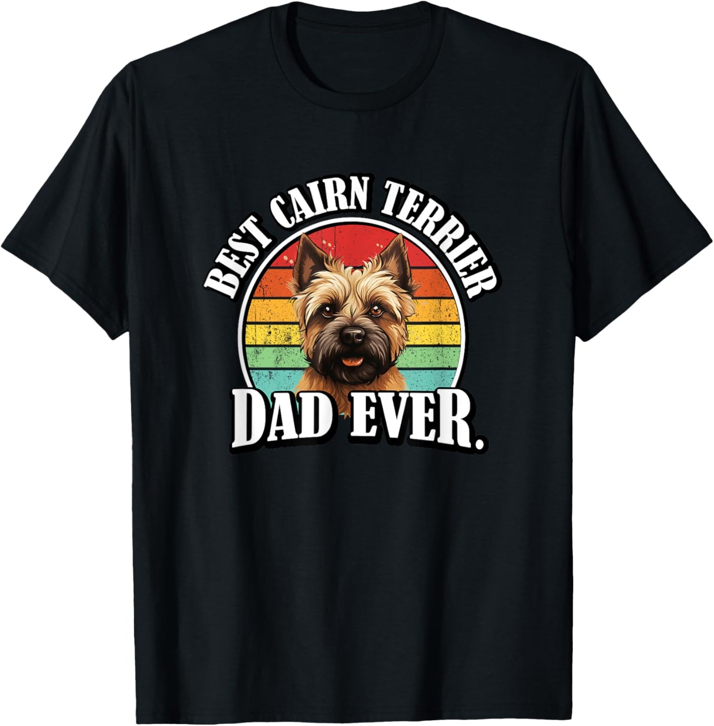 Funny Retro Vintage Dad Cairn Terrier Lover T-Shirt