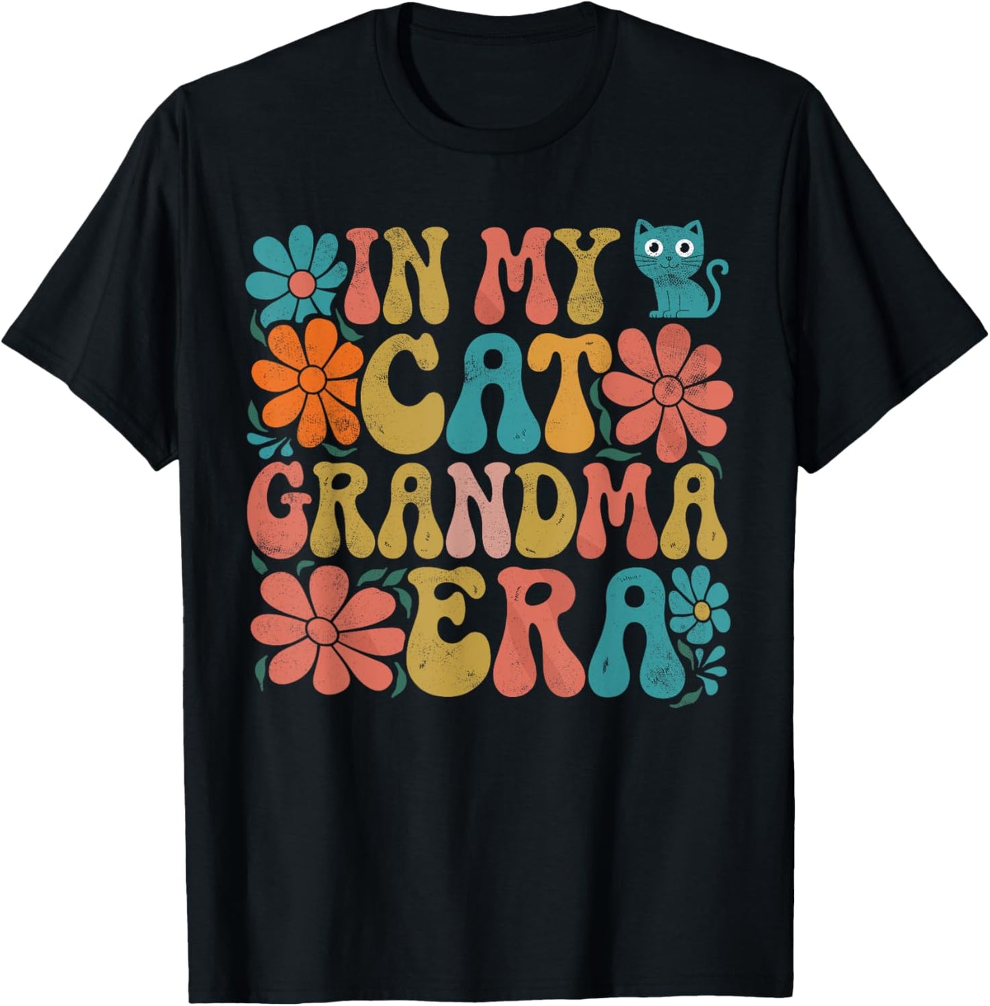 In My Cat Grandma Era Funny Cat Mom Grandmother Kitty Lover T-Shirt