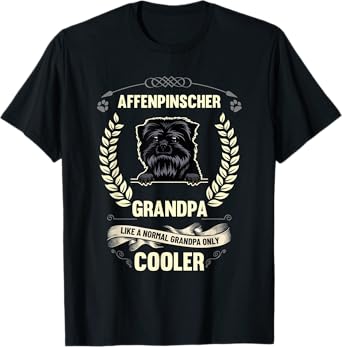 Mens Affenpinscher Grandpa Like A Normal Grandpa Only Cooler T-Shirt