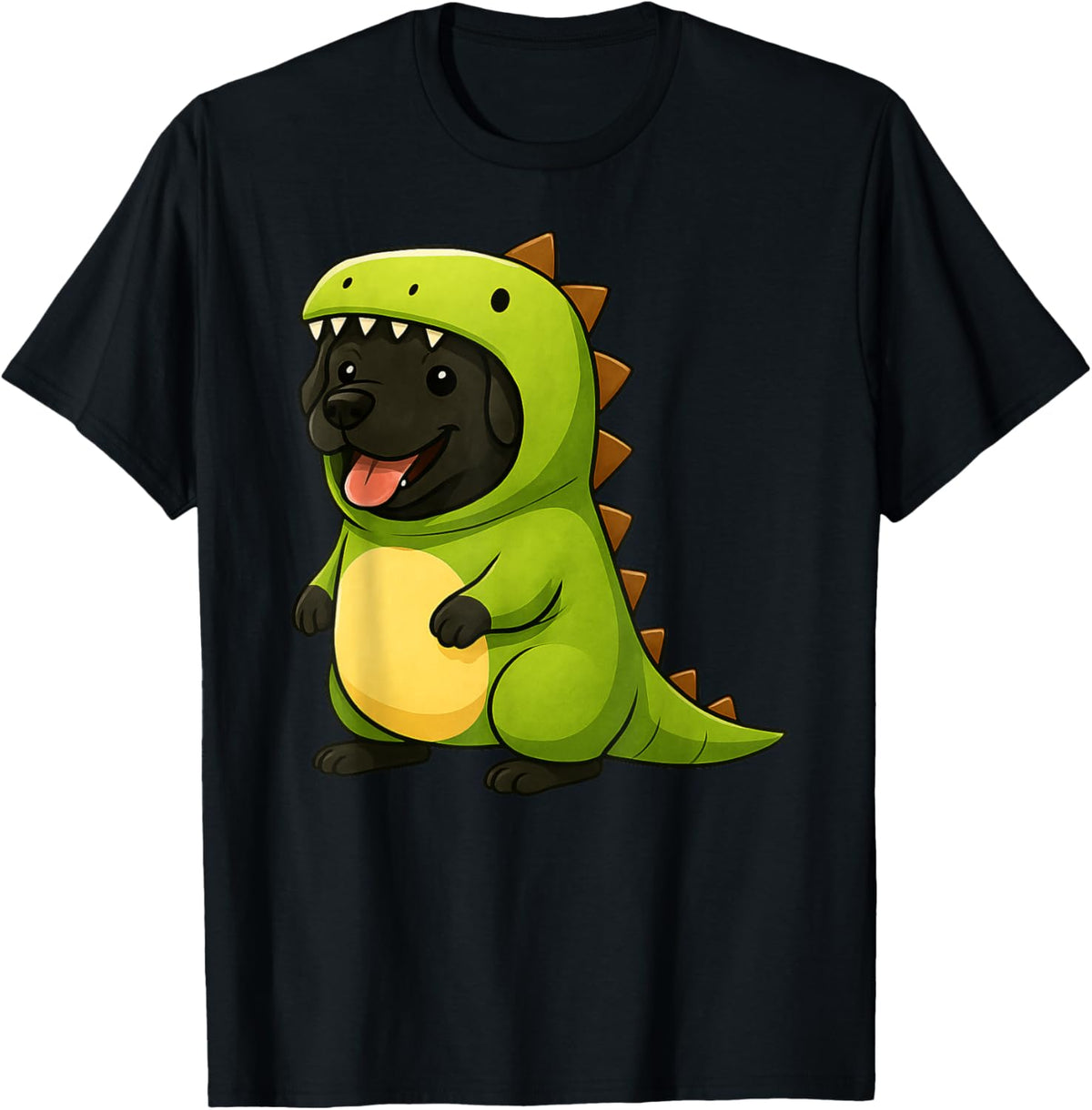 Black Labrador Dinosaur Costume Trex Animal Lover Mom Dad T-Shirt