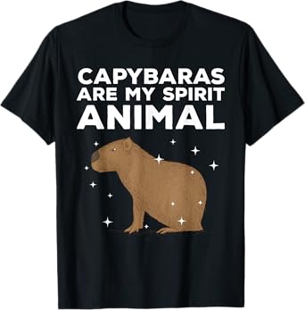 Cool Capybara For Men Women Rodent Spirit Animal Zoologist T-Shirt