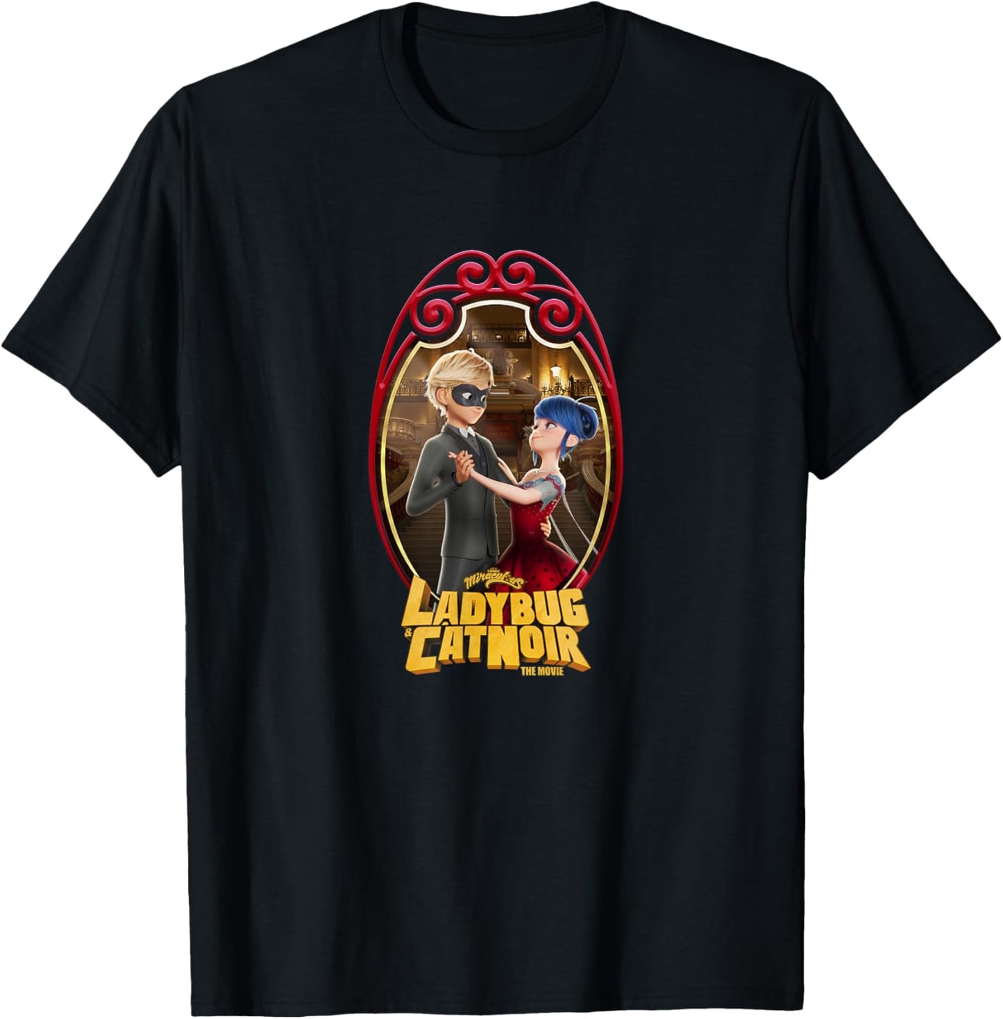 Miraculous Ladybug and Cat Noir The Movie Ball Dancing T-Shirt