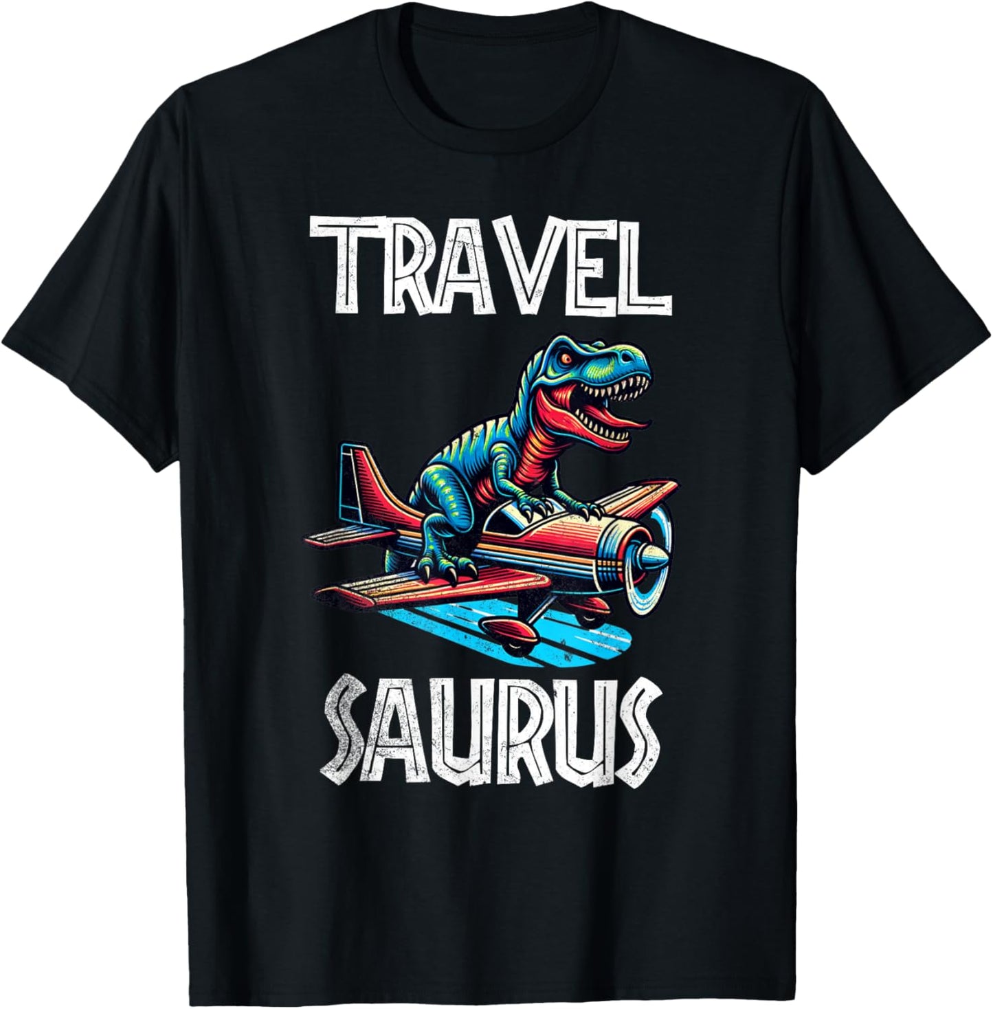 Travel Saurus Funny T-Rex T-Shirt