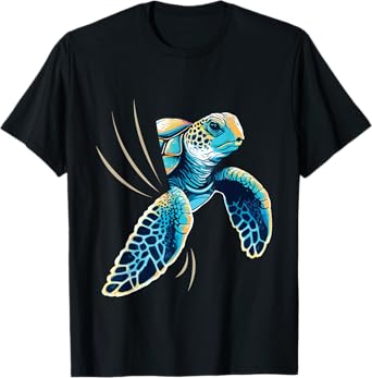 Sneaking Turtle - Zoologist Zookeeper Beach Ocean Sea Lover Men Women Kids T-Shirt