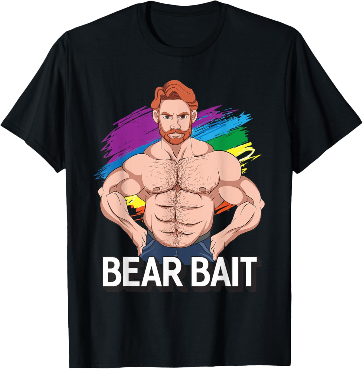 Funny LGBT Gay Male Pride Bear Bait T-Shirt