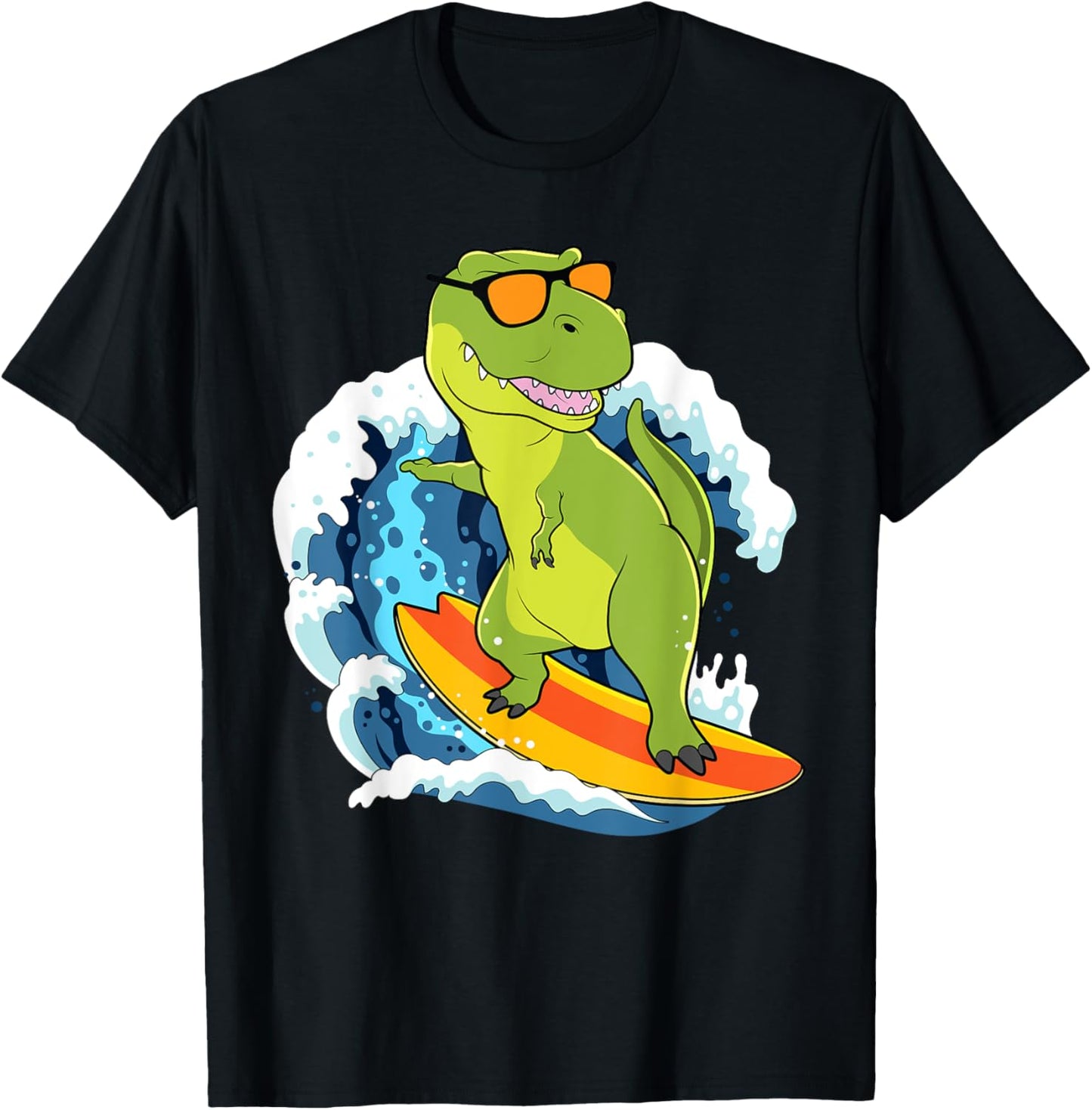 Dinosaur Shirt Funny Hawaii T-Rex Dinosaur Surfing Dino Surf T-Shirt