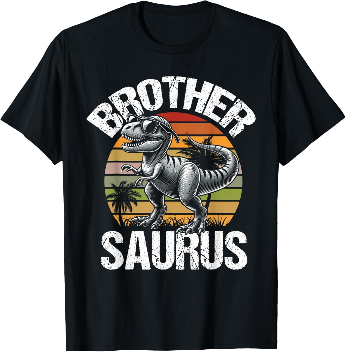 Brothersaurus T Rex Dinosaur Brother Birthday Party Dino T-Shirt