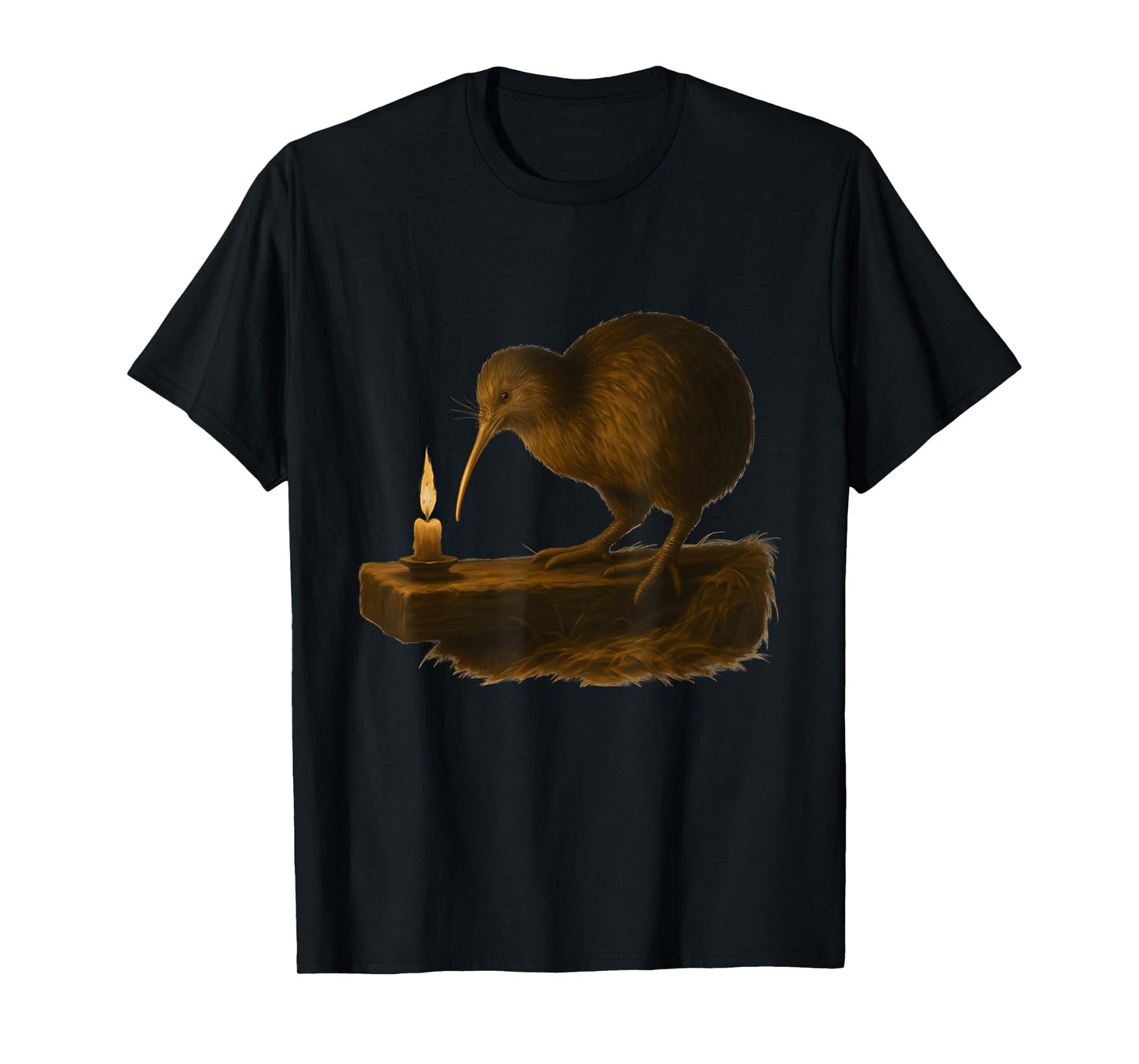 Candlelit Kiwi Night Painting T-Shirt
