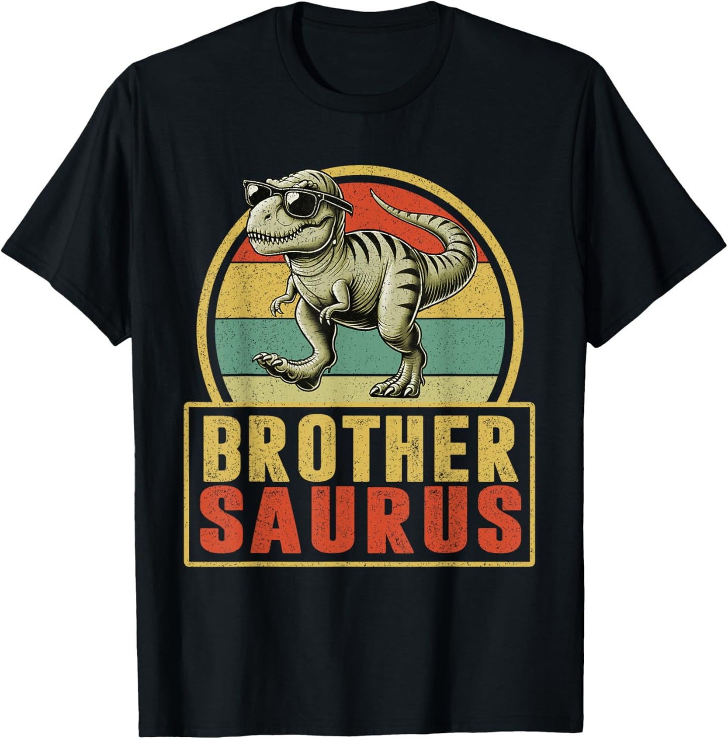 Brothersaurus T Rex Dinosaur Brother Birthday Party Dino T-Shirt