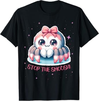 Jumping Spider Stop the Smoosh Cute Humorous T-Shirt