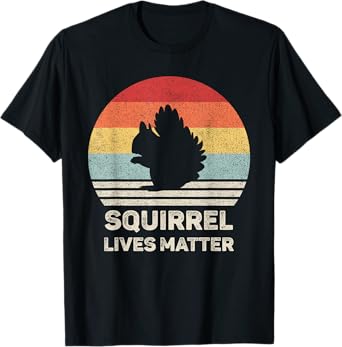 Retro Squirrel Lives Matter Shirt Animal Lover Gift Squirrel T-Shirt