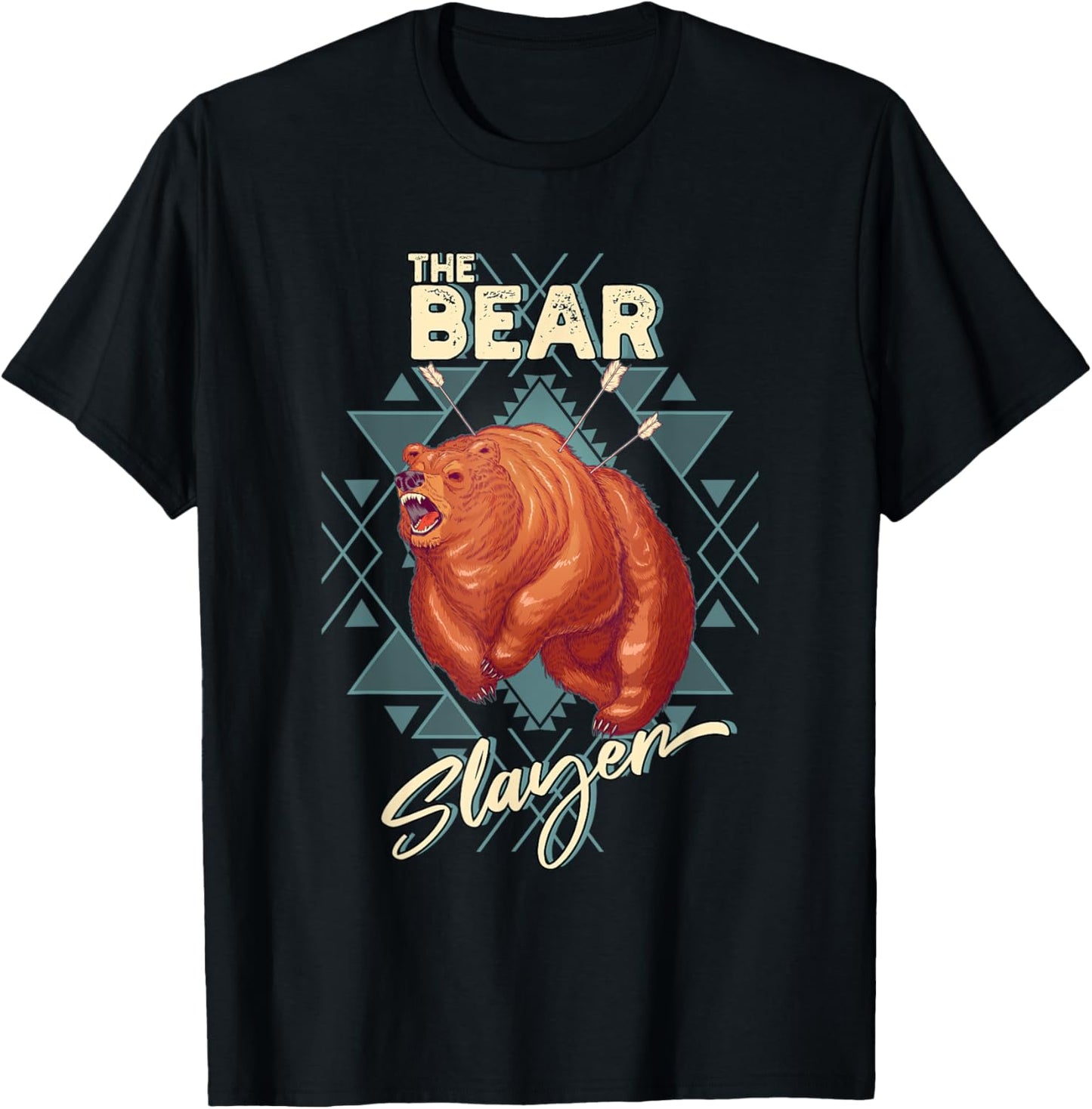 Funny Quote Retro Style Bear-Hunting Bear-Slayer T-Shirt
