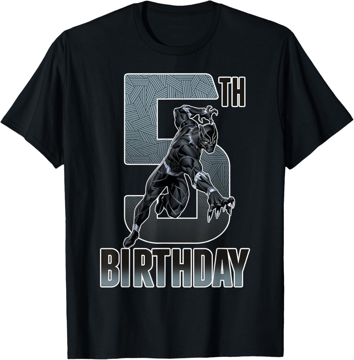 Marvel Comics Classic Avengers Black Panther 5th Birthday T-Shirt