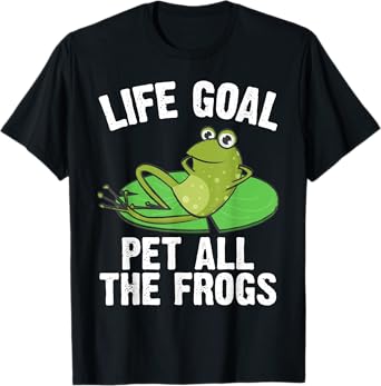 Frog Gift For Men Women Cute Bullfrog Toad Tadpole Lovers T-Shirt