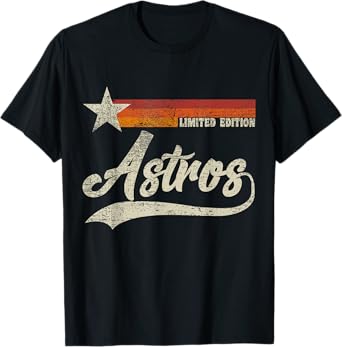 Vintage Astros Retro Style 70s 80s First Name T-Shirt